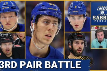 Buffalo Sabres THIRD PAIR BATTLE commences between Stanley, Kesselring, Schenn, Metsa, and Timmins