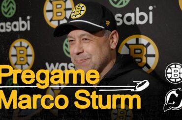 Marco Sturm talks ahead of BOS @ NJD