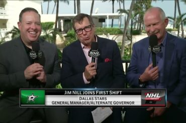 Dallas Stars general manager Jim Nill joins First Shift from GM meetings