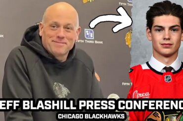 JEFF BLASHILL PRESS CONFERENCE: Blackhawks SIGN Sacha Boisvert to an Entry-Level Contract