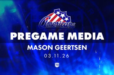 Mason Geertsen Pregame Media | 03.11.26