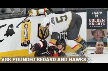 Vegas Golden Knights CRUSH Bedard and Chicago Blackhawks—Dorofeyev  is HOT | VGK Podcast
