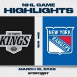 NHL Highlights | Kings vs. Rangers - March 16, 2026
