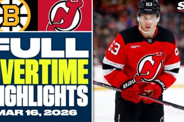 Boston Bruins at New Jersey Devils | FULL Overtime Highlights - March 16, 2026