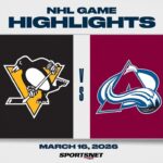 NHL Highlights | Penguins vs. Avalanche - March 16, 2026