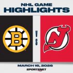 NHL Highlights | Bruins vs. Devils - March 16, 2026