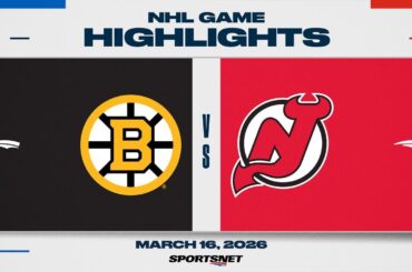 NHL Highlights | Bruins vs. Devils - March 16, 2026