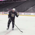 Sidney Crosby takes shots in Penguins’ morning skate