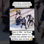Dans la tête… de Pavel Dorofeyev quand il a marqué son premier but en carrière avec sa face 🤣 #lnh