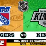 🔴LIVE : Los Angeles Kings Vs New York Rangers | NHL 2026 | NHL Live SCOREBOARD