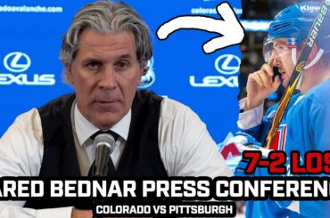 Jared Bednar CALLS OUT Avs Effort, Communication PROBLEM & More After Avs 7-2 Blowout LOSS vs Pens