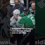 Schweizer Verteidiger Lian Bichsel prügelt sich in der NHL