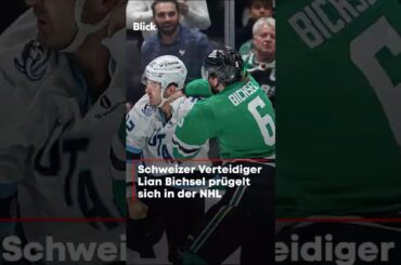 Schweizer Verteidiger Lian Bichsel prügelt sich in der NHL