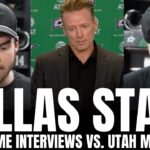 Lian Bichsel, Jamie Benn, Sam Steel & Glen Gulutzan Respond to FIGHTS vs. Utah, Dallas Stars Loss