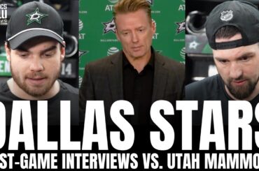 Lian Bichsel, Jamie Benn, Sam Steel & Glen Gulutzan Respond to FIGHTS vs. Utah, Dallas Stars Loss