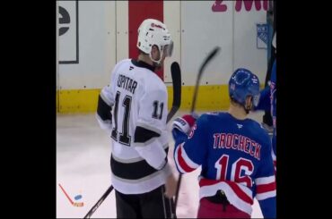 The Rangers paid their respects to Anže Kopitar after his final game at MSG 👏