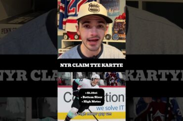 Tye Kartye Claim #newyorkrangers #nhl