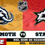 🔴LIVE : Utah Mammoth Vs Dallas Stars | NHL 2026 | NHL Live SCOREBOARD