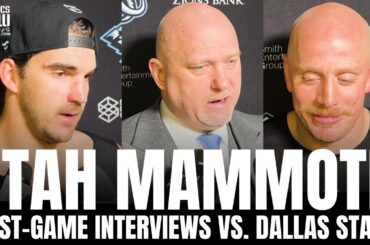 Jack McBain, Nate Schmidt & André Tourigny Recap Utah Mammoth Strong Win vs. Dallas Stars