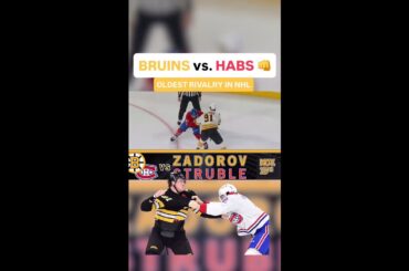 HUGE Rivalry Showdown - Bruins vs. Canadiens: Every Fight This Season 🥊 | #nhl #bruins #hockey
