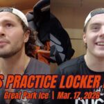 Leo Carlsson on Ducks road trip, Mason McTavish on recent struggle, healthy scratch | Ducks Practice