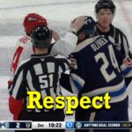 Nicolas Deslauriers Drops 🥊 Gloves 🥊 With Mathieu Olivier