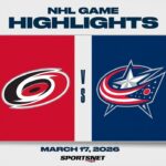NHL Highlights | Hurricanes vs. Blue Jackets - March 17, 2026