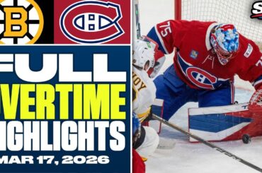 Boston Bruins at Montreal Canadiens | FULL Overtime Highlights - March 17, 2026