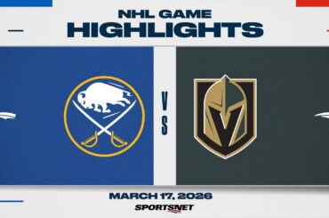 NHL Highlights | Sabres vs. Golden Knights - March 17, 2026