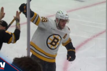 David Pastrnak Tucks Puck Five-Hole To Score Nasty Goal