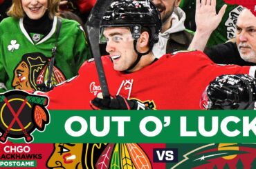 BLACKHAWKS POSTGAME: Chicago Runs Out of Luck in OT LOSS vs Minnesota | CHGO Blackhawks