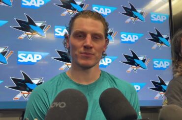 Gaudette on Playoff-Like Win, Jokes About Celebrini Pass | Sharks vs. Canadiens Post-Game (3.3.26)