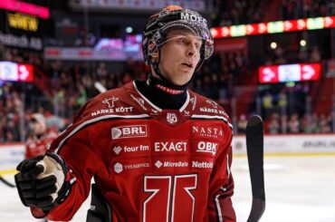 Jesse Ylönen sätter 2-1-pucken hemma mot Frölunda