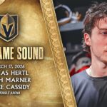 🎥 POSTGAME SOUND: Hertl, Marner & Cassidy