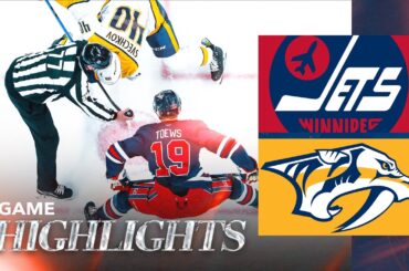 Winnipeg Jets vs. Nashville Predators - Game Highlights