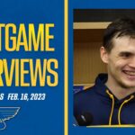 Feb. 16: Postgame Interviews
