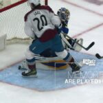 Tyson Jost serves up an apple to Brandon Saad