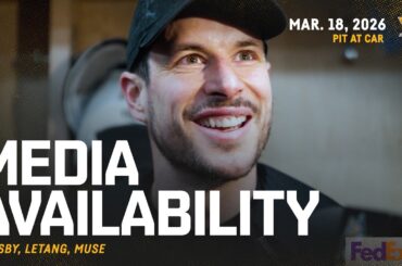Crosby, Letang, Muse Media Availability (3.18.26) | Pittsburgh Penguins