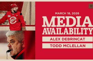 Alex DeBrincat, Todd McLellan Practice Media | March 18, 2026
