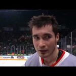 Артемий Князев после 2-го периода матча с ХК «Ак Барс». 64-й тур КХЛ-25/26