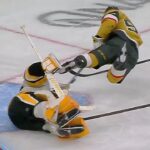 Mitch Marner Goes Airborne To Tuck Home Goal