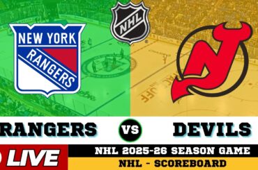 🔴LIVE : New Jersey Devils Vs New York Rangers | NHL 2026 | NHL Live SCOREBOARD