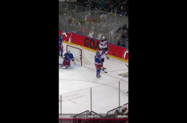 Nico Hischier with a Short Goal vs. New York Rangers