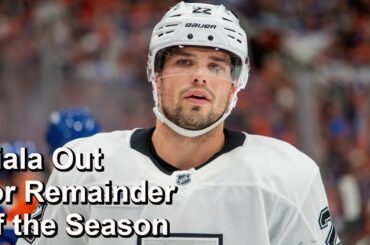 Fiala Out for the Season, Today's Results, Tomorrow's Games