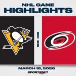 NHL Highlights | Penguins vs. Hurricanes - March 18, 2026