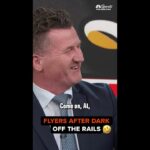 Flyers Pregame Live crew getting loopy with the late puck drop vs Ducks