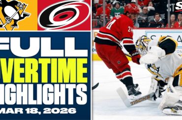 Pittsburgh Penguins at Carolina Hurricanes | FULL Overtime Highlights - March 18, 2026