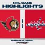 NHL Highlights | Senators vs. Capitals - March 18, 2026