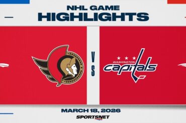 NHL Highlights | Senators vs. Capitals - March 18, 2026