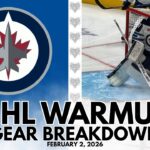 NHL Warmup & Gear Breakdown | Winnipeg Jets | Connor Hellebuyck & Eric Comrie